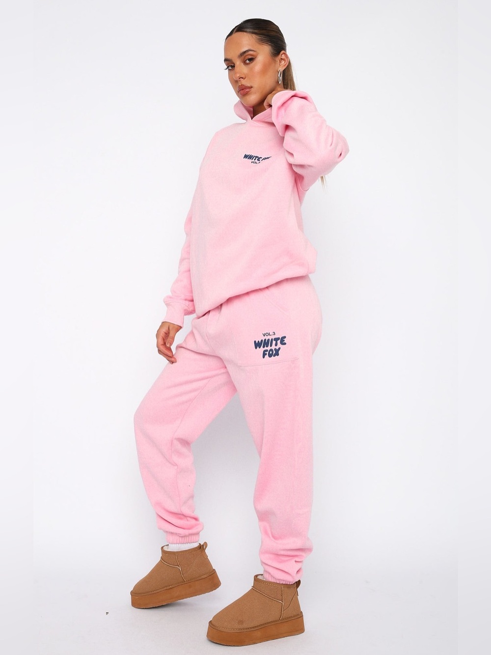 White Fox Offstage Sweatpants | XSmall | Posy Pink